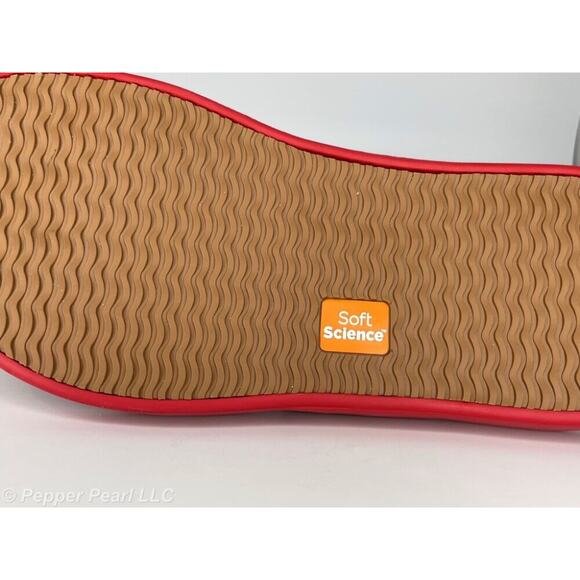 FLIP FLOP Thong Sandals Men's Size 9 Red Soft Science Waterfall Palm - Picture 6 of 6